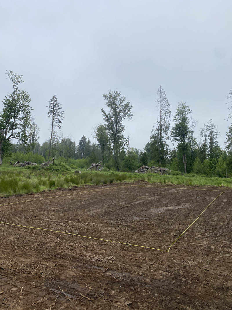 After — Finished up job from the land clearing and site preparation job back in July