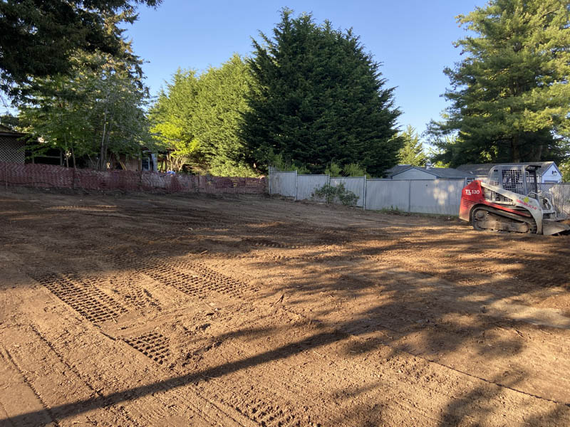 land clearing and leveling job for a residential property done by Franky's Excavation LLC