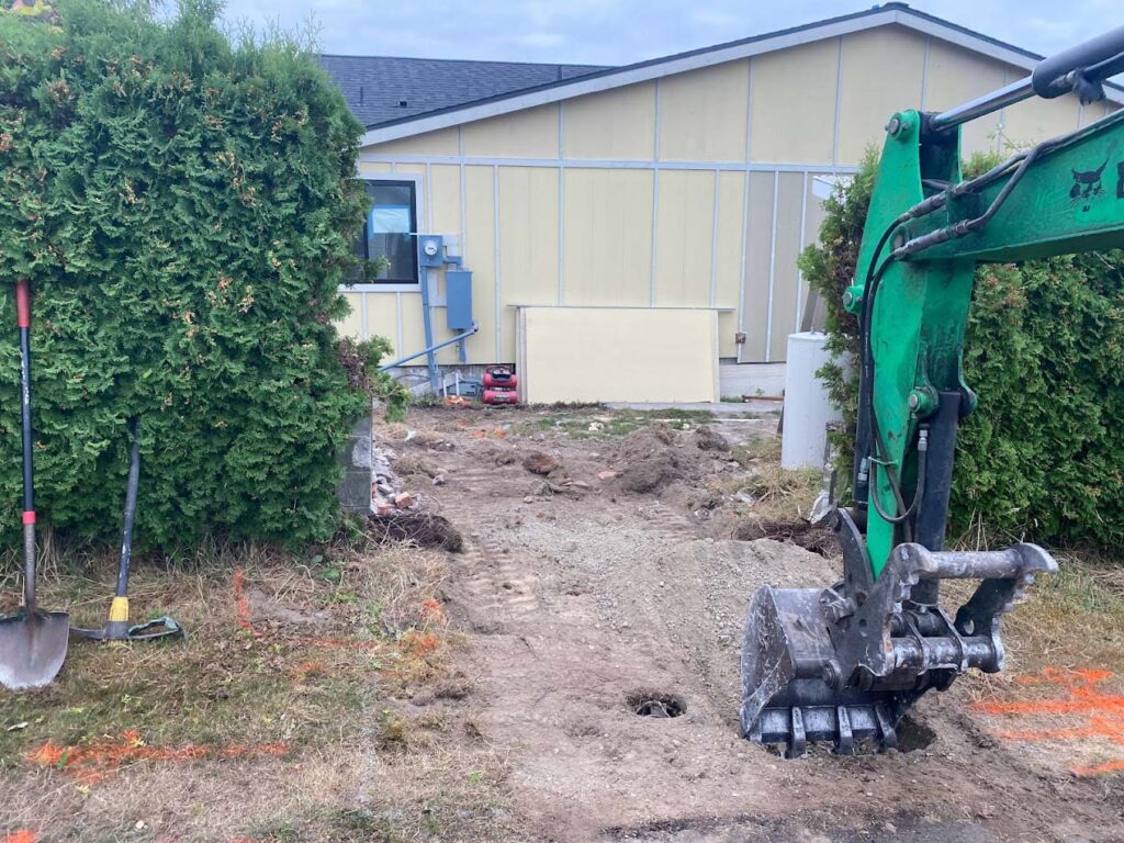 The Removal of Dirt and Site Prep Excavation for a New Driveway Installation with Franky'S Excavation