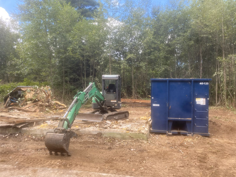 Tacoma Mobile Home Demo After — Double Wide Mobile Home Demolition Finished By Frankys Excavation