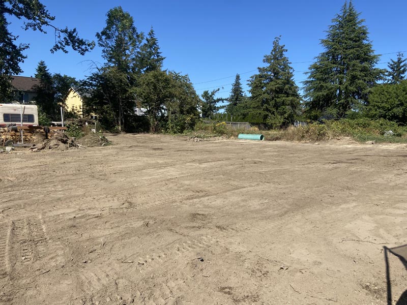 Tacoma Leveling Job After — Land Grading and leveling tacoma wa after