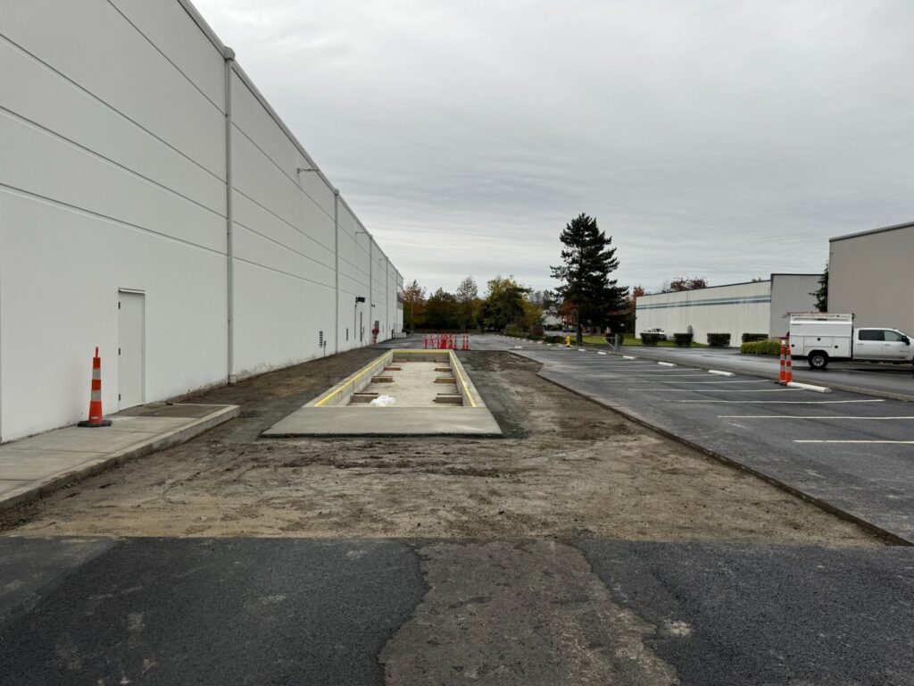 Land Grading & Leveling project for a Trucking Scaler at a commercial property near tacoma washington