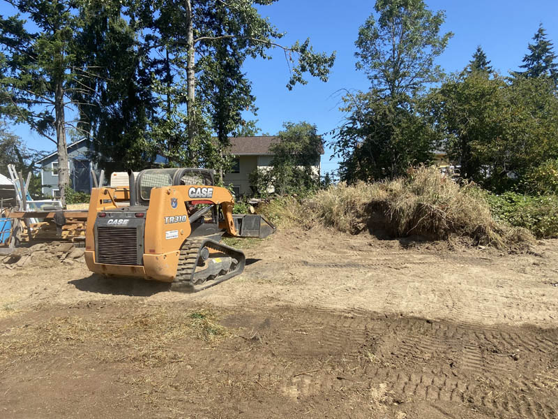 One of our land clearing jobs in the residential area of pierce county