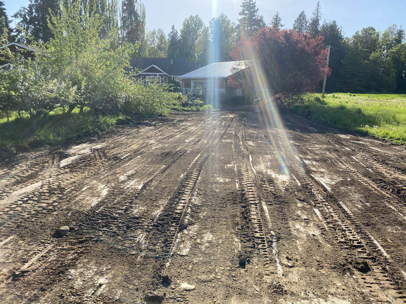 one of our sod removal jobs near tacoma in the south end