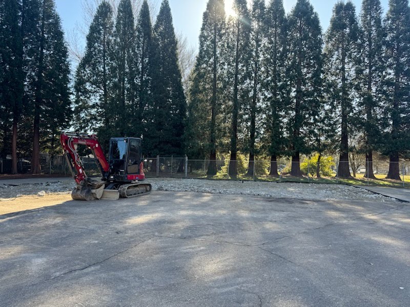 final concrete laying of silo demolition job in king county