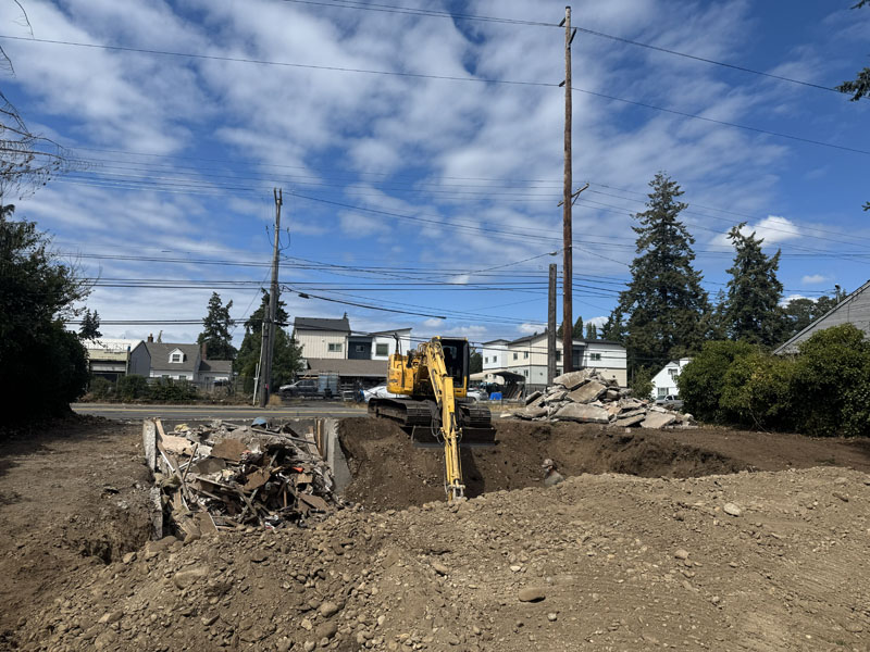 after of a home demolition project with franky's excavation