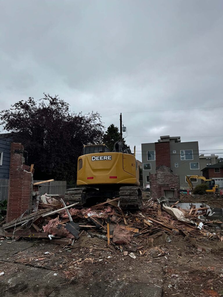 another home demolition project by franky's excavation