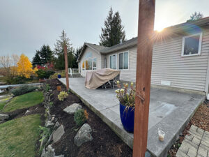 start of deck demo and removal project with franky's excavation